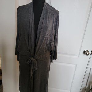 DKNY Casual Grey Cardigan Plus Size 3X